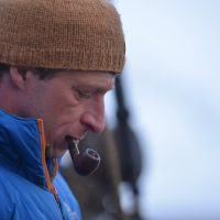 Man with pipe in Spitsbergen.