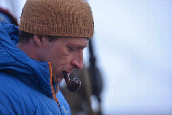 Man with pipe in Spitsbergen.